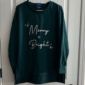 Ellen Tracy Merry & Bright Shirt